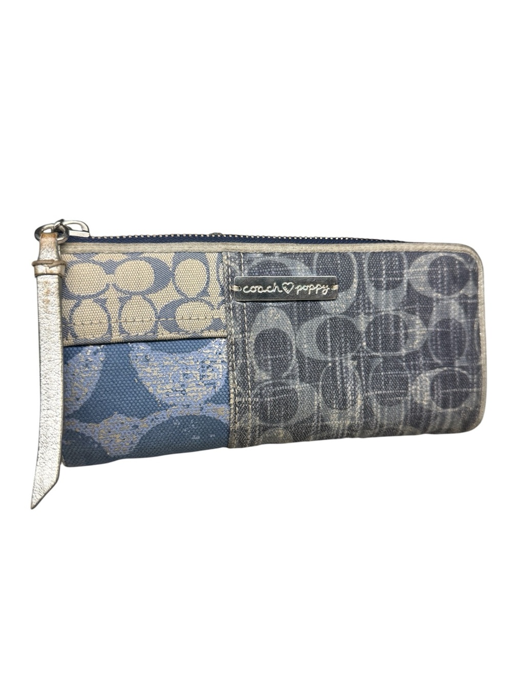 Coach Poppy Denim Patchwork Signature C